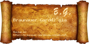 Braunauer Gardénia névjegykártya